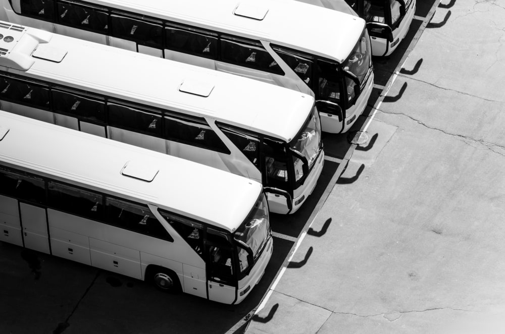 What should I know about renting a charter bus?