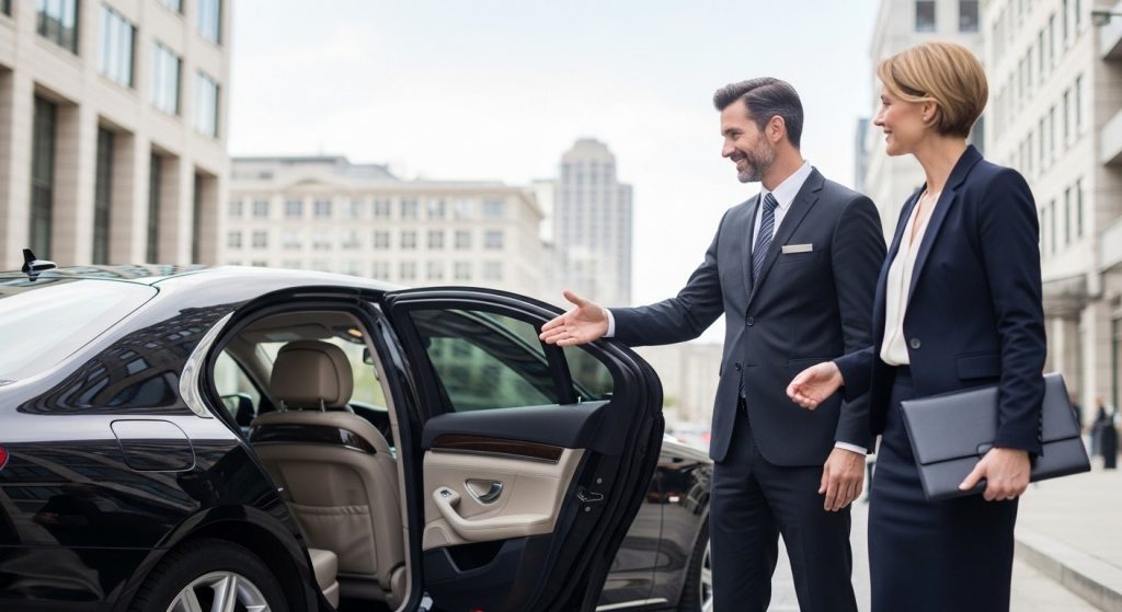 Executive airport transportation pickup in San Diego